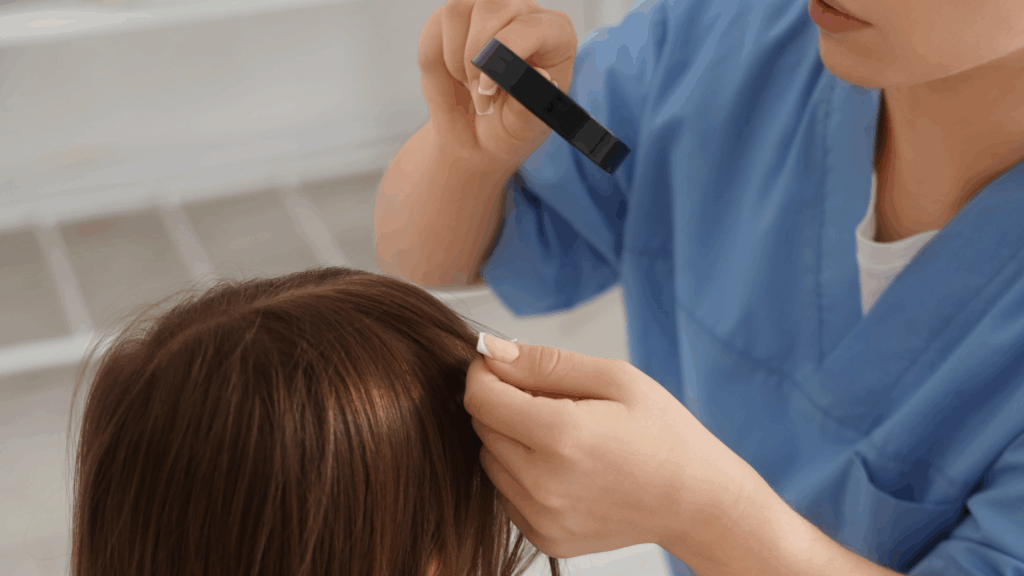 Lice Removal Treatment at a Salon